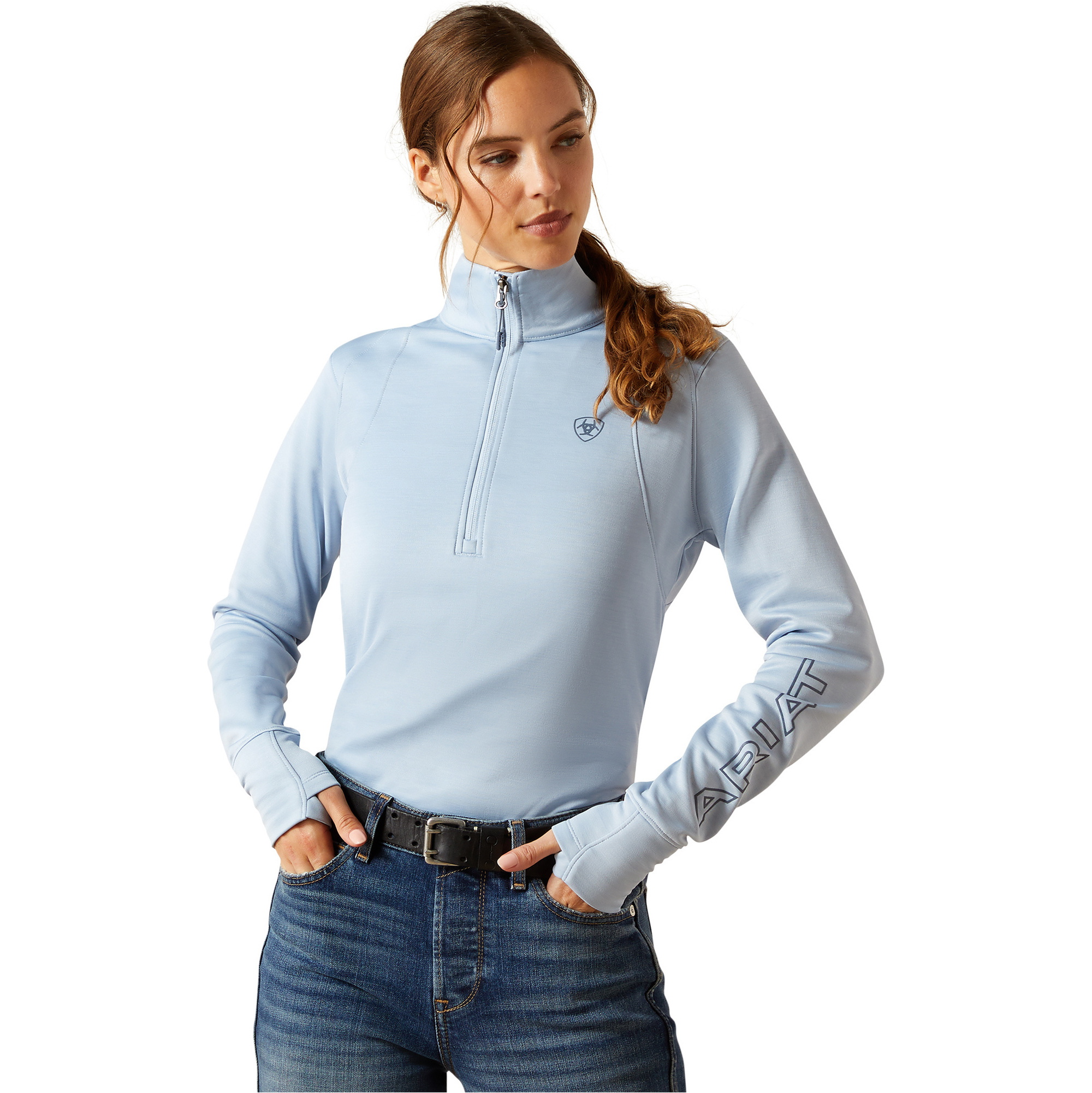 2025 Ariat Womens Team Eq 1/2 Zip Pullover 10062370 - Skyway